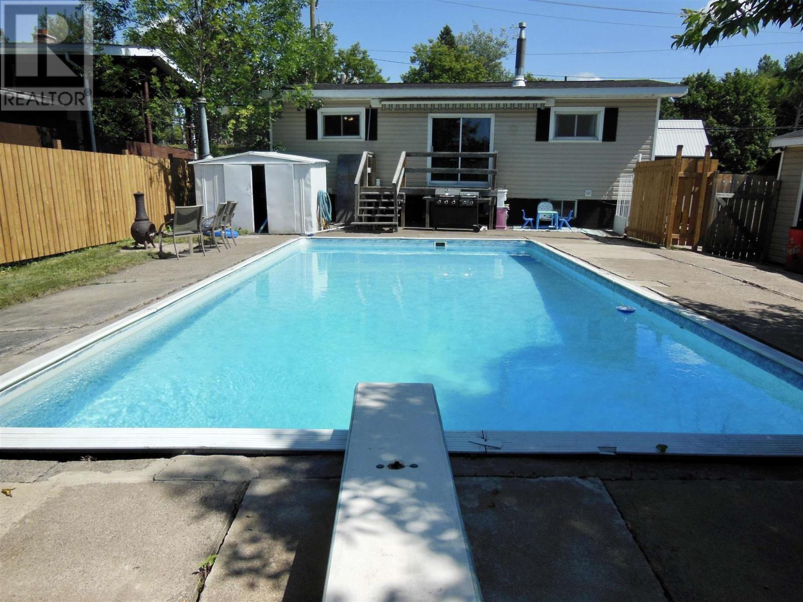 291 St. Patrick St, Sault Ste. Marie, ON - Outdoor With In Ground Pool With Deck Patio Veranda With Backyard