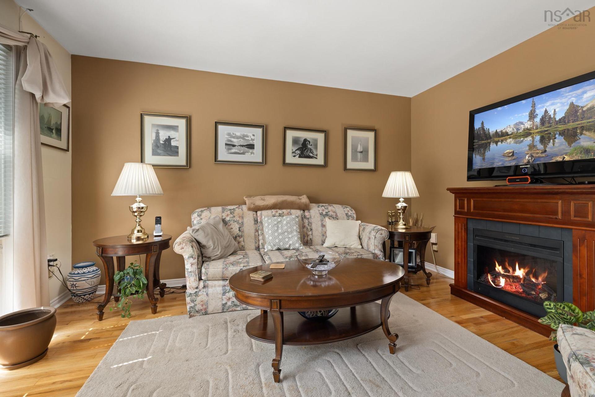 98 Forestside Crescent, Halifax, NS - Indoor Photo Showing Living Room With Fireplace