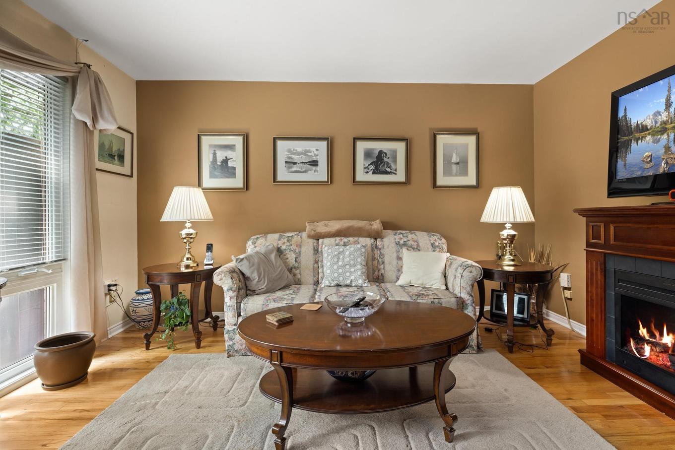 98 Forestside Crescent, Halifax, NS - Indoor Photo Showing Living Room With Fireplace