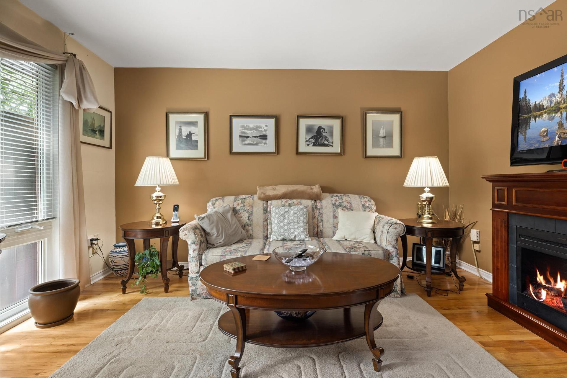 98 Forestside Crescent, Halifax, NS - Indoor Photo Showing Living Room With Fireplace