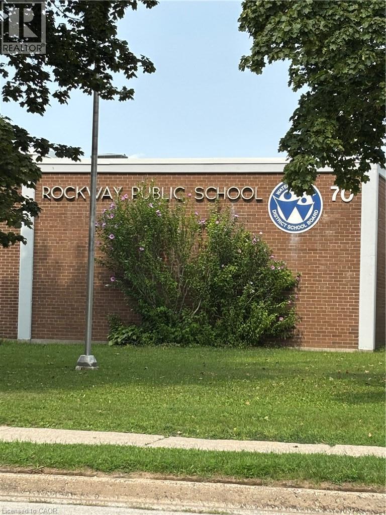 Rockway Public School directly across from your patio - 6 Walton Avenue Unit# 107, Kitchener, ON - Outdoor