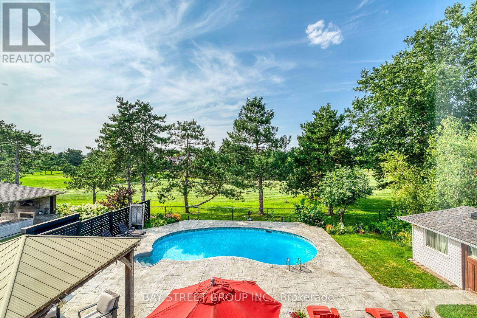 4177 Millcroft Park Drive, Burlington, ON - Outdoor With In Ground Pool With Backyard