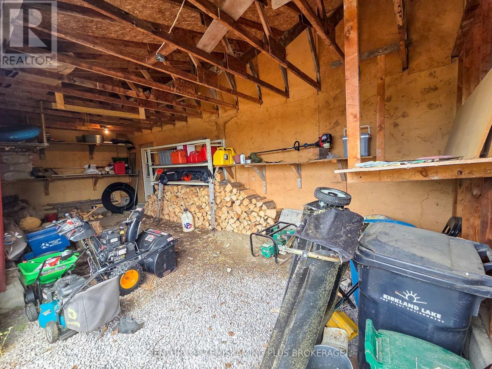 045090 Highway 562, Timiskaming (Tim - Outside - Rural), ON - Indoor Photo Showing Garage