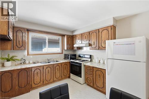 948 Stone Church Road E, Hamilton, ON - Indoor Photo Showing Kitchen With Double Sink