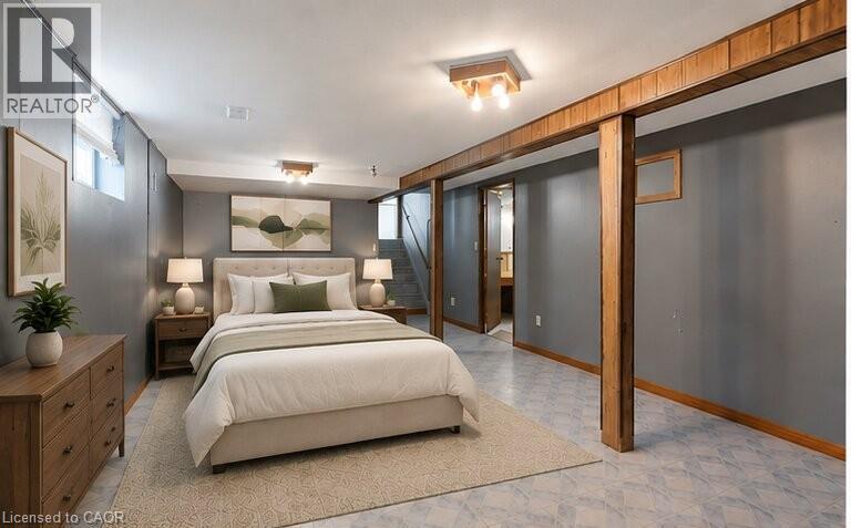 Virtually Staged Photo - 948 Stone Church Road E, Hamilton, ON - Indoor Photo Showing Bedroom