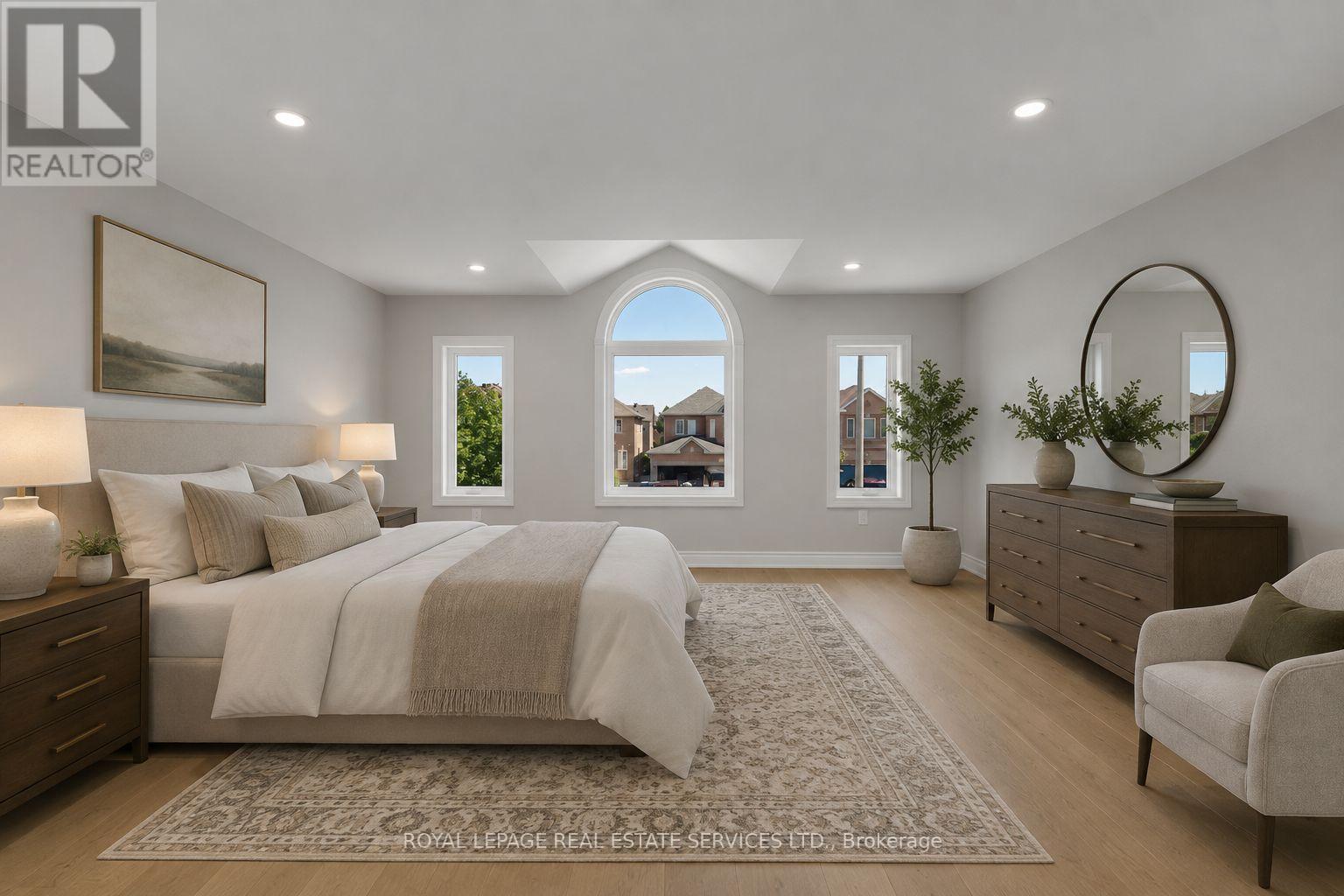 Primary Bedroom / Photo is Virtually Staged - 3955 Foxwood Avenue, Mississauga, ON - Indoor Photo Showing Bedroom