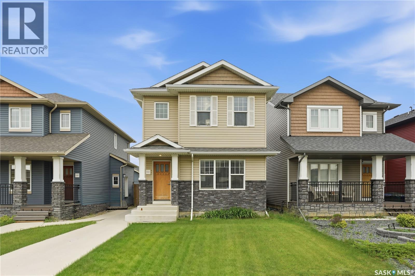 151 Tweed Lane, Saskatoon, SK - Outdoor With Deck Patio Veranda With Facade