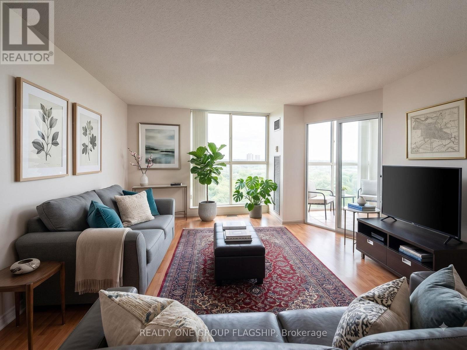 802 - 600 Rexdale Boulevard, Toronto, ON - Indoor Photo Showing Living Room