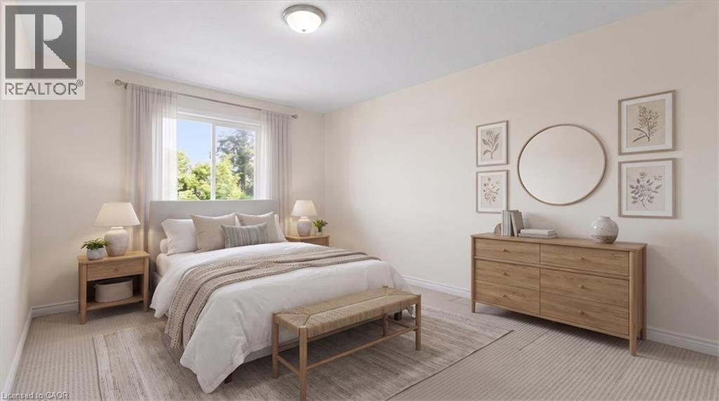 Recessed lighting, light-toned walls, and a large window providing ample natural illumination - 242 Moorlands Crescent, Kitchener, ON - Indoor Photo Showing Bedroom