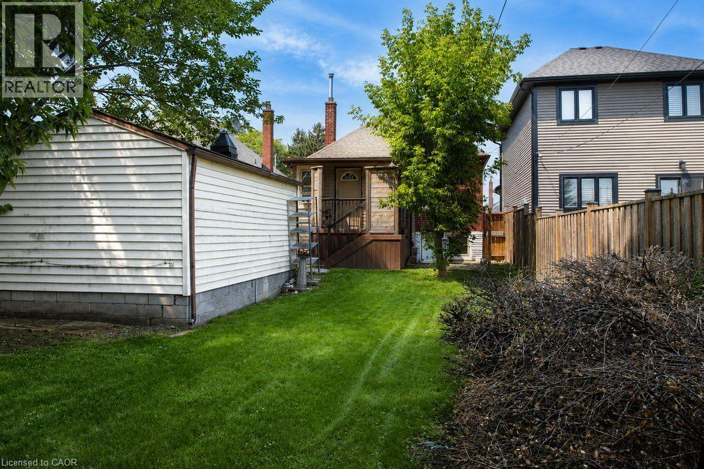 View from Backyard showing Garage - 35 Barons Avenue S, Hamilton, ON - Outdoor