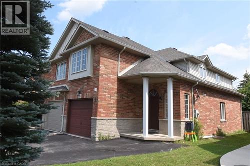 Brick Colonial Entrance with two column pillared covered over porch. - 509 Southridge Drive, Hamilton, ON - Outdoor