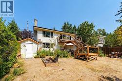 Storage shed and brand new stairs -