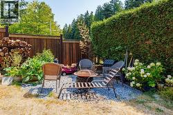 Quiet corner for evening fires. -