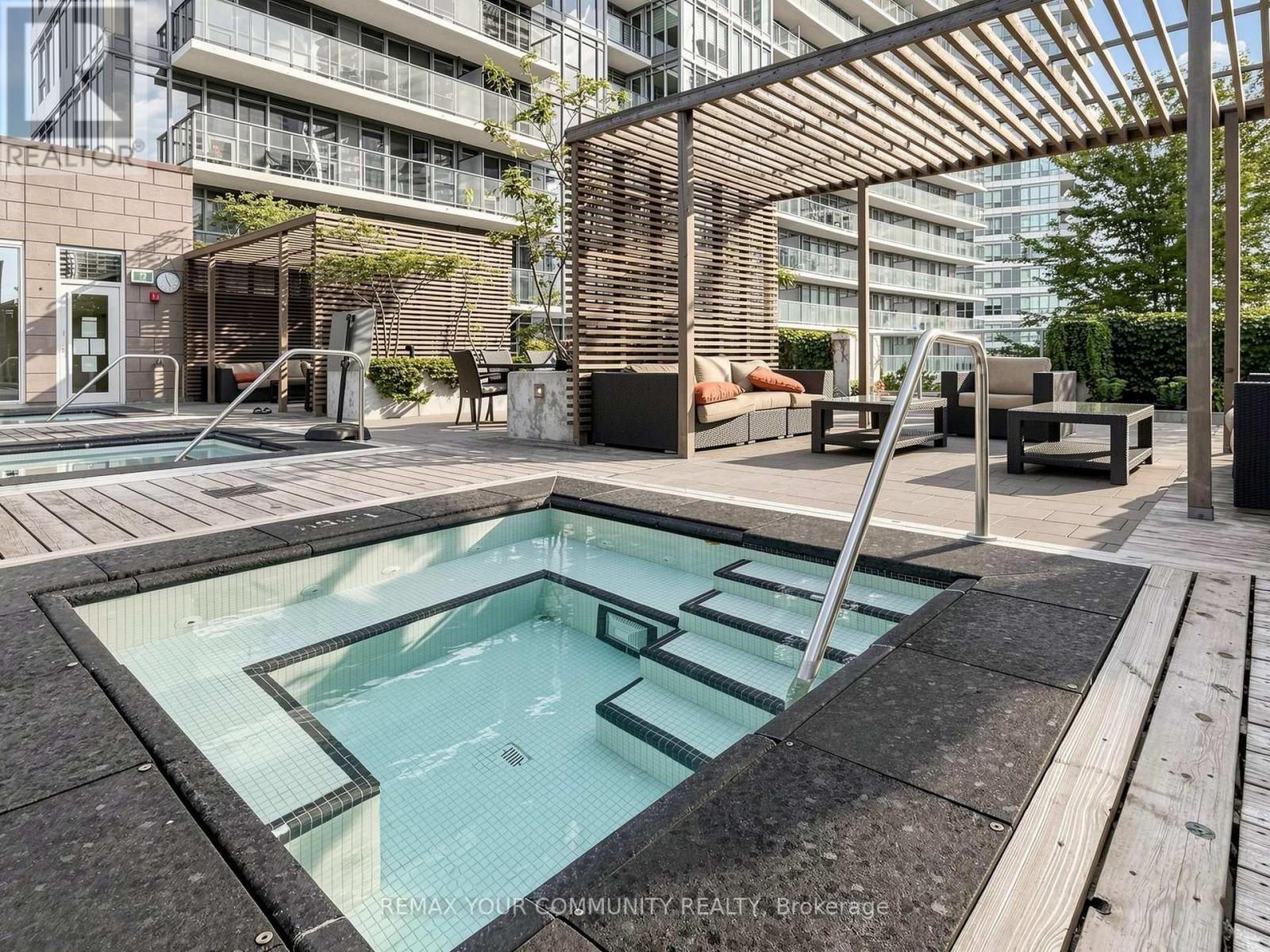 3302 - 121 Mcmahon Drive, Toronto, ON - Outdoor With In Ground Pool