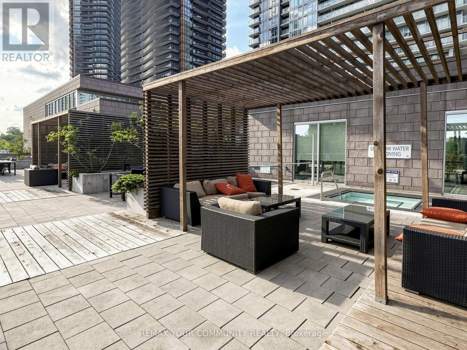 3302 - 121 Mcmahon Drive, Toronto, ON - Outdoor With Deck Patio Veranda