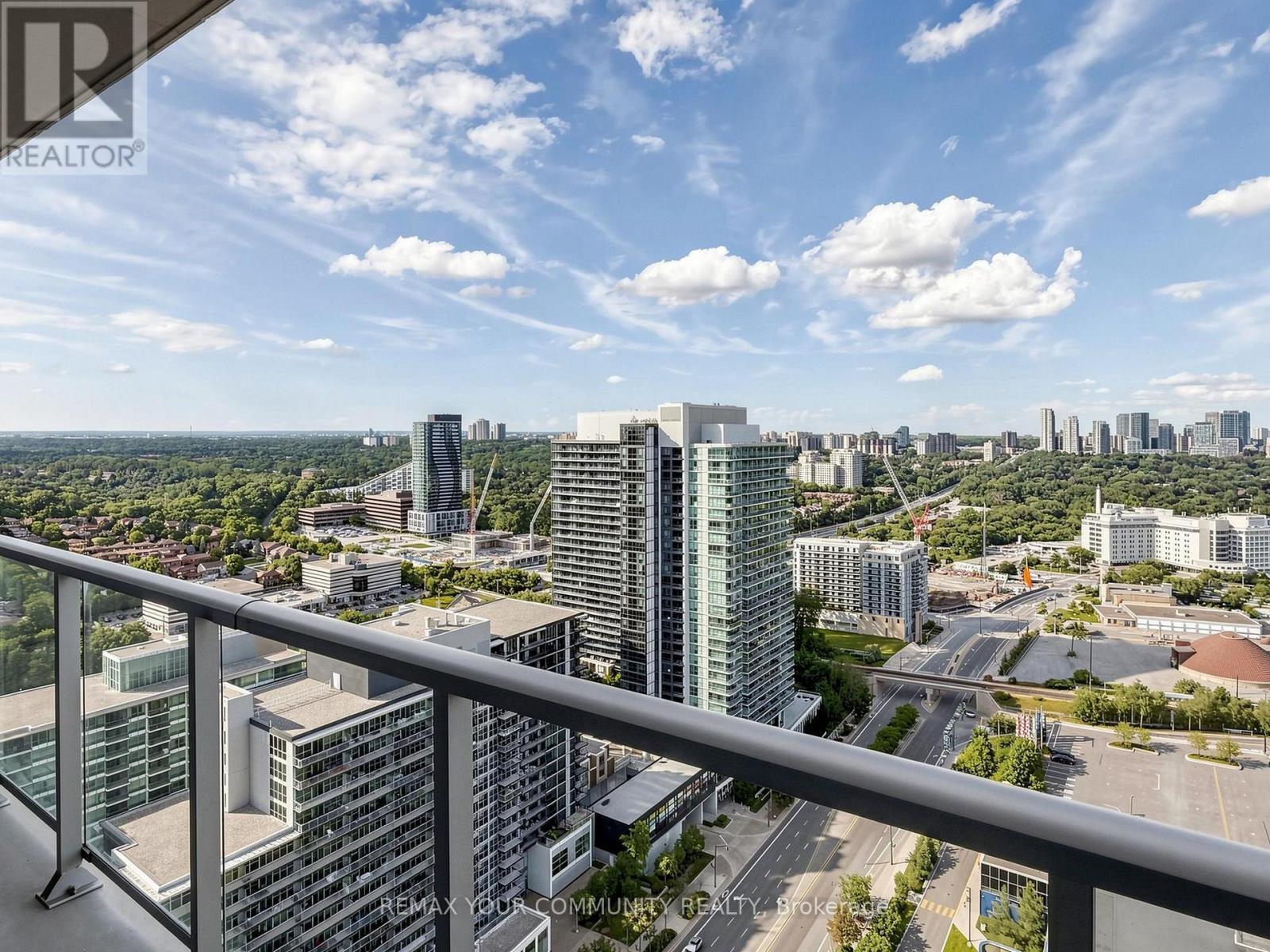 3302 - 121 Mcmahon Drive, Toronto, ON - Outdoor With Balcony With View