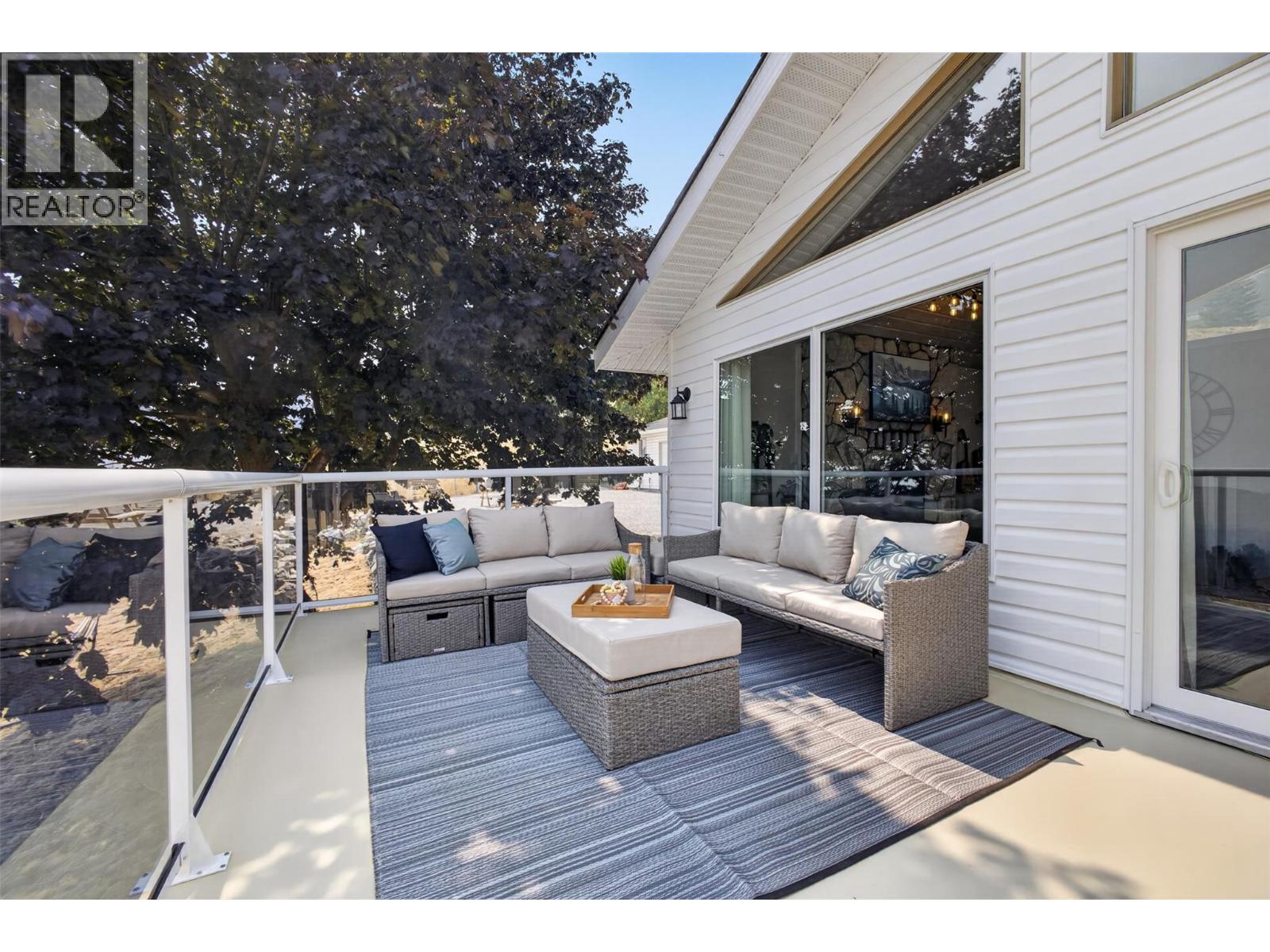 Plenty of room for exterior furniture - 3491 Fenton Road, West Kelowna, BC - Outdoor With View