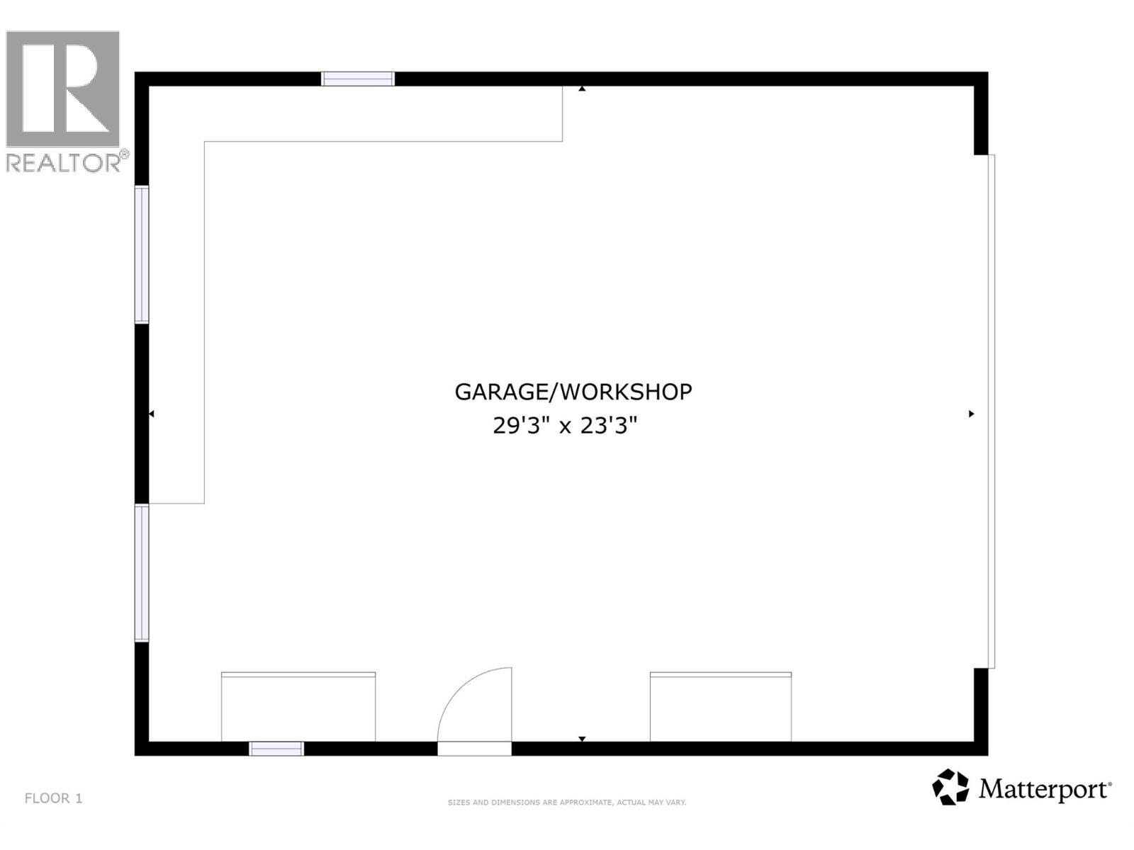 Detached garage floor plan - 3491 Fenton Road, West Kelowna, BC - Outdoor With View