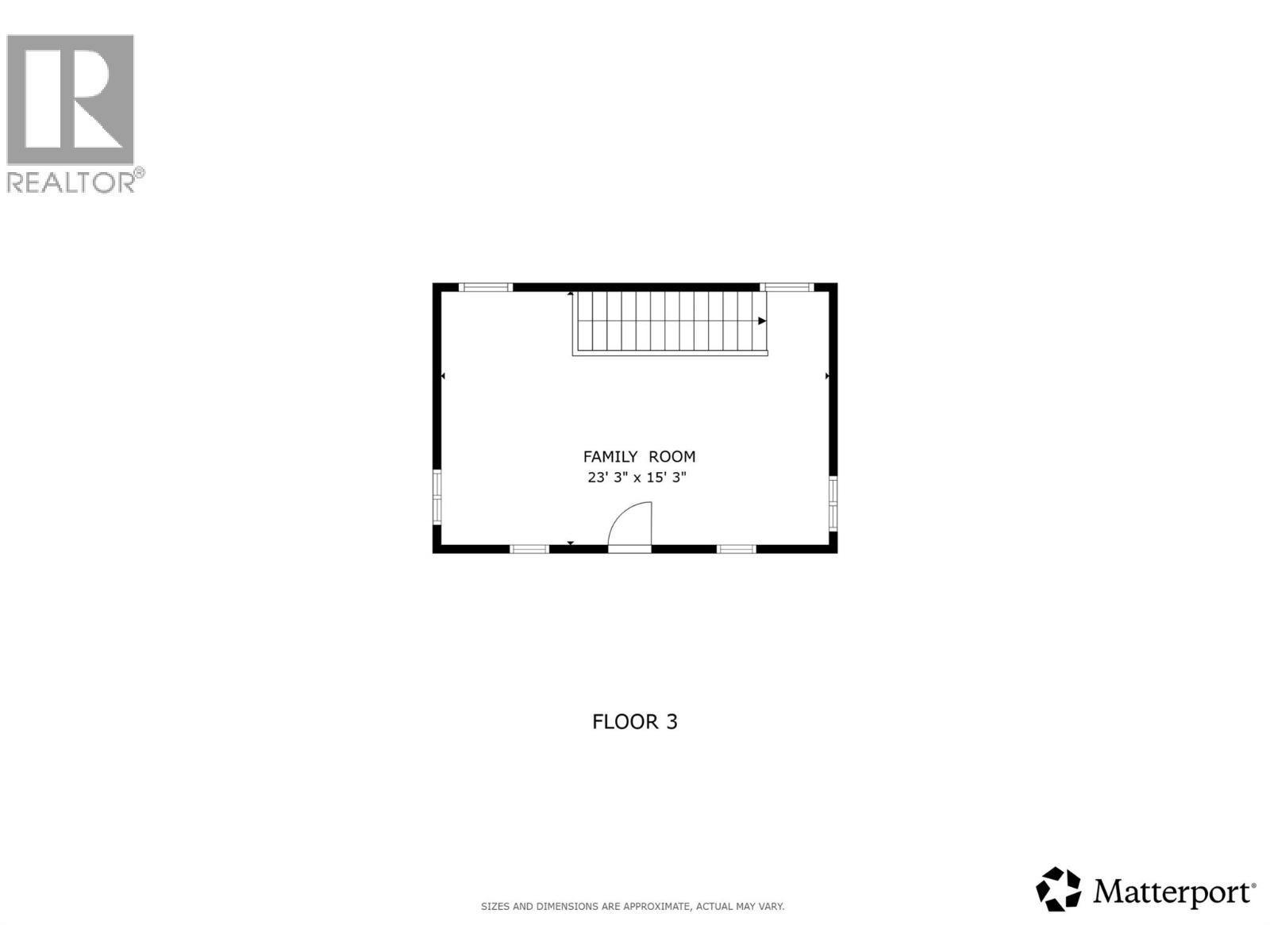 Loft floor plan on the upper level - 7319 Trapper Court, Kelowna, BC - Other