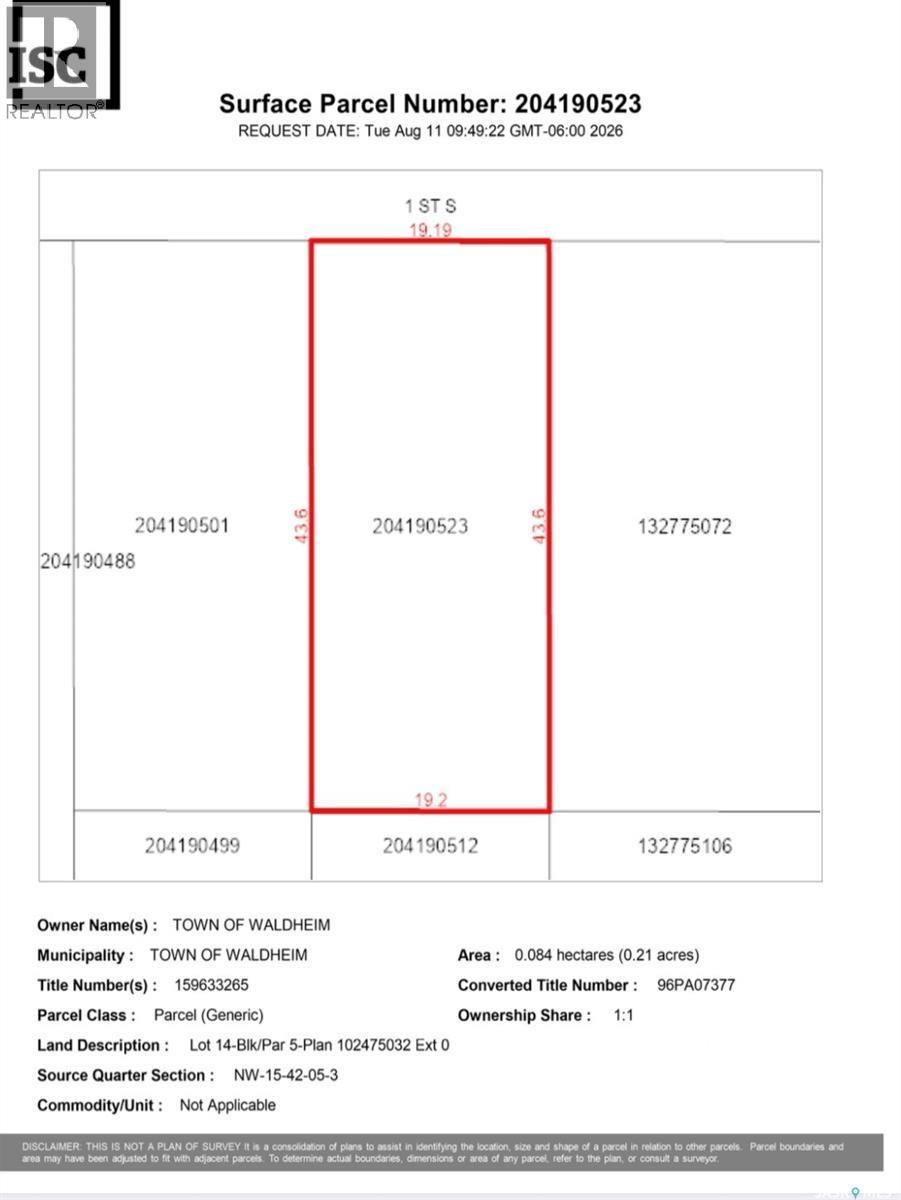 106 1St Avenue, Waldheim, SK