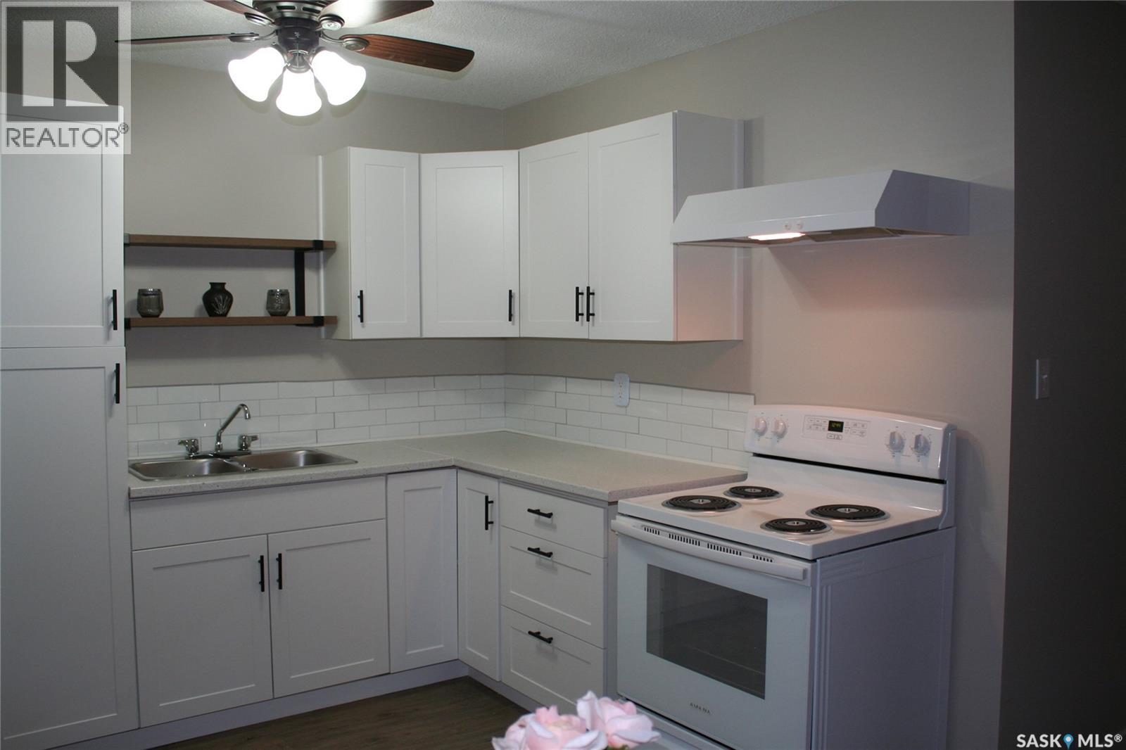 6 4505 Rae Street, Regina, SK - Indoor Photo Showing Kitchen With Double Sink