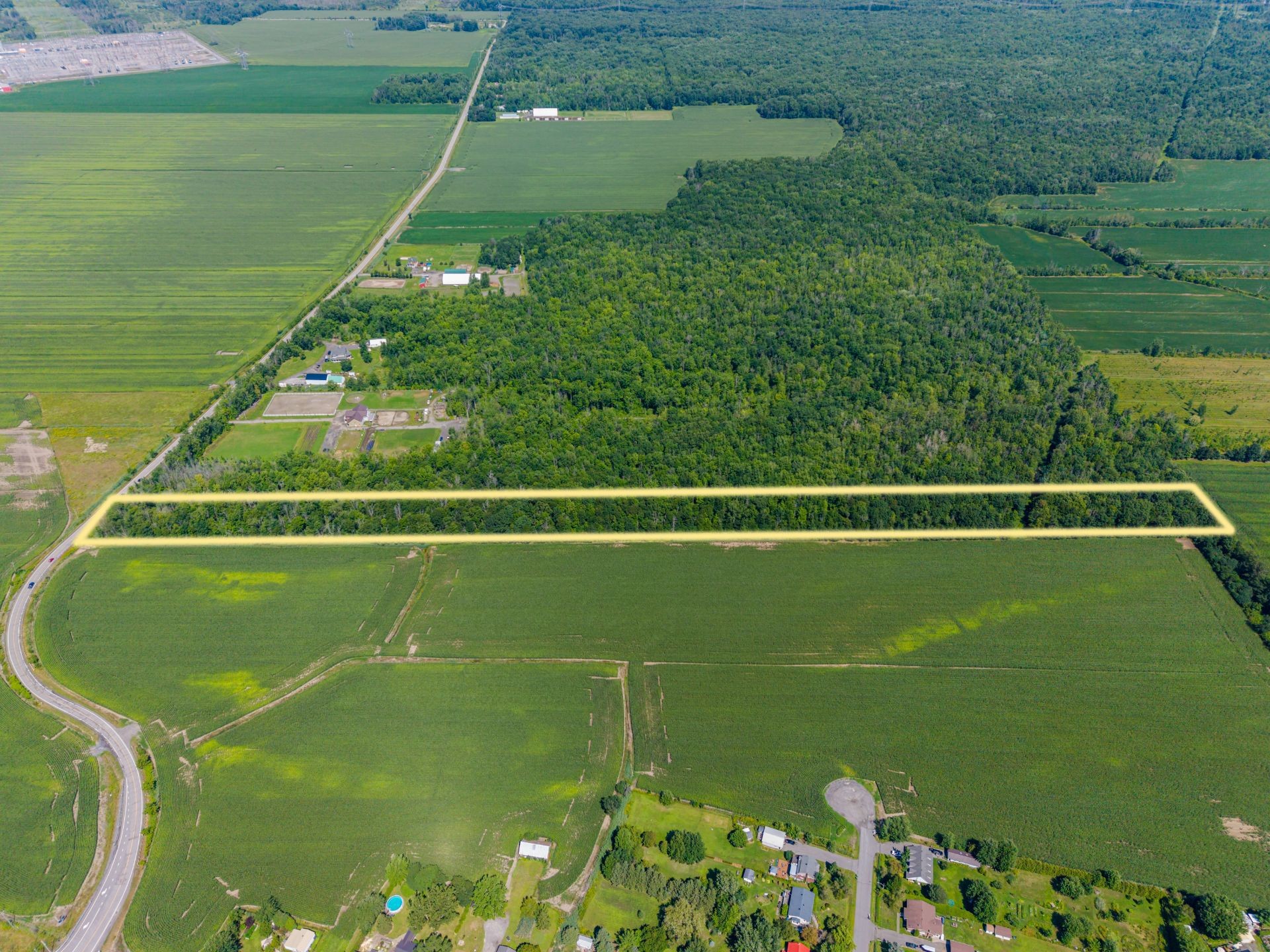 Photo aérienne - Ch. Lafrenière, La Prairie, QC
