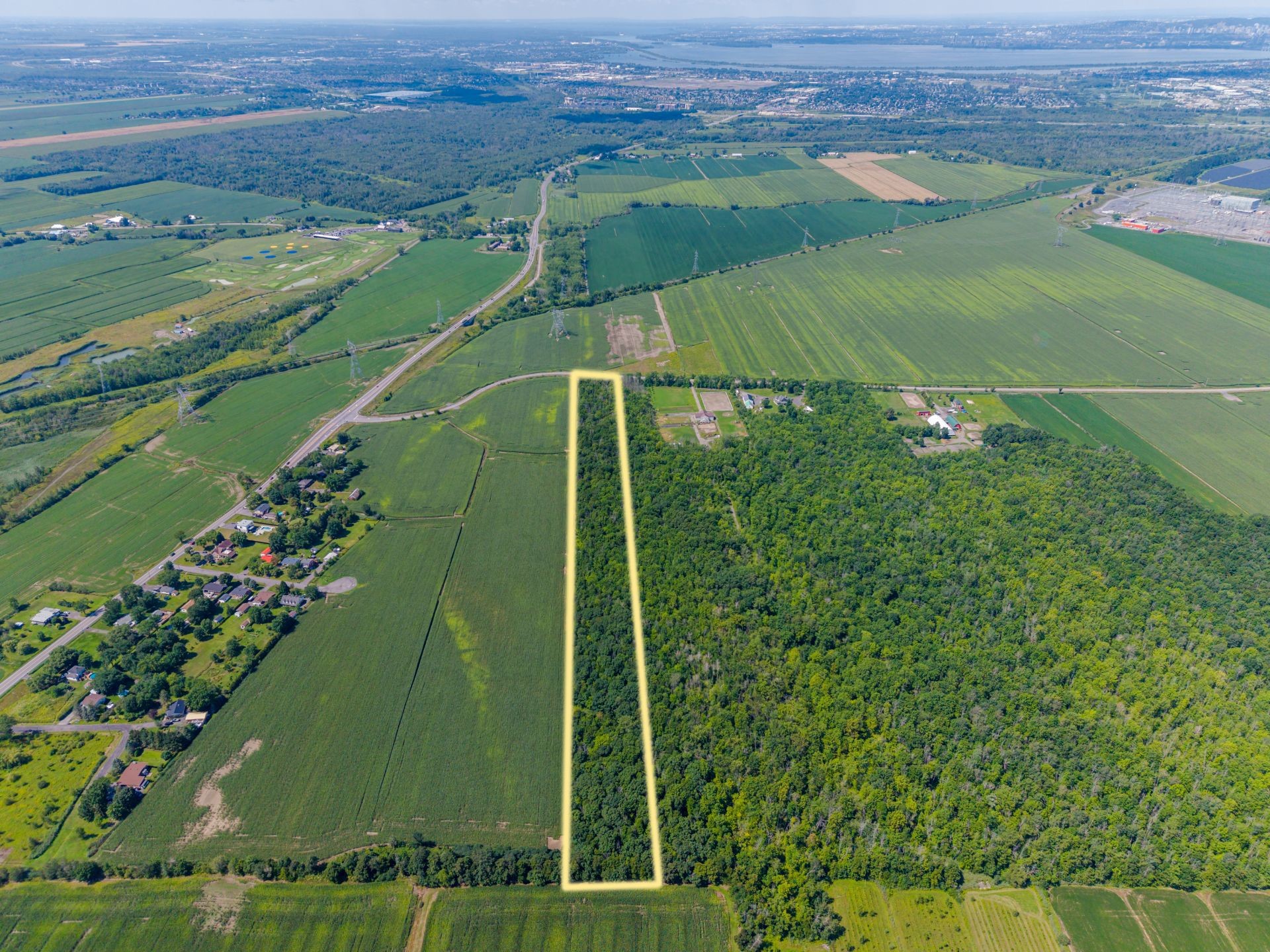 Photo aérienne - Ch. Lafrenière, La Prairie, QC