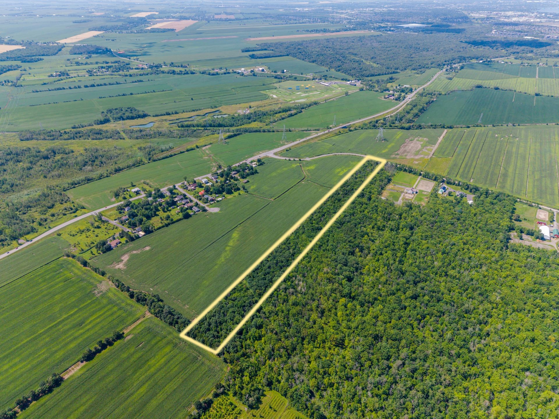 Photo aérienne - Ch. Lafrenière, La Prairie, QC