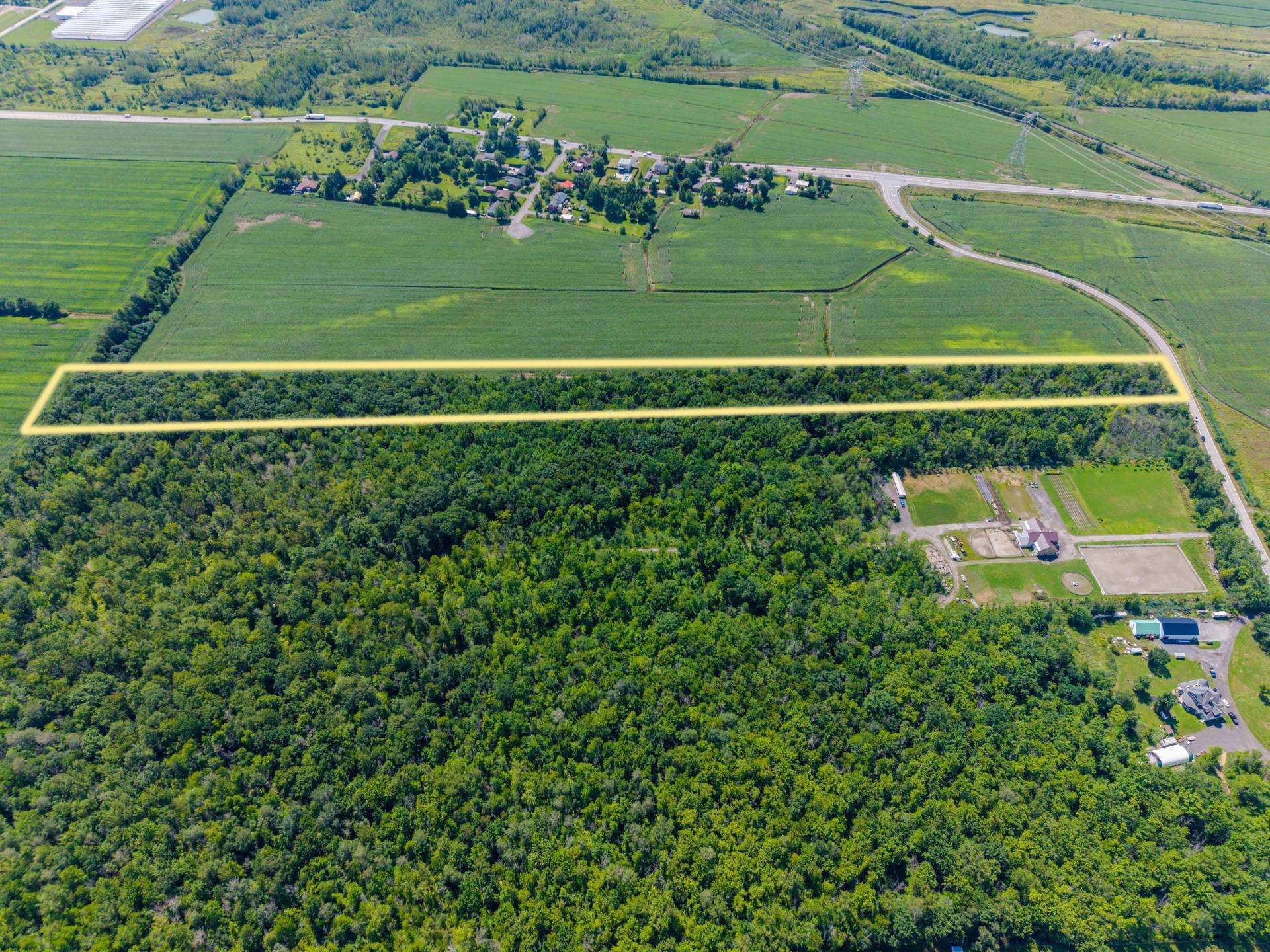 Photo aérienne - Ch. Lafrenière, La Prairie, QC