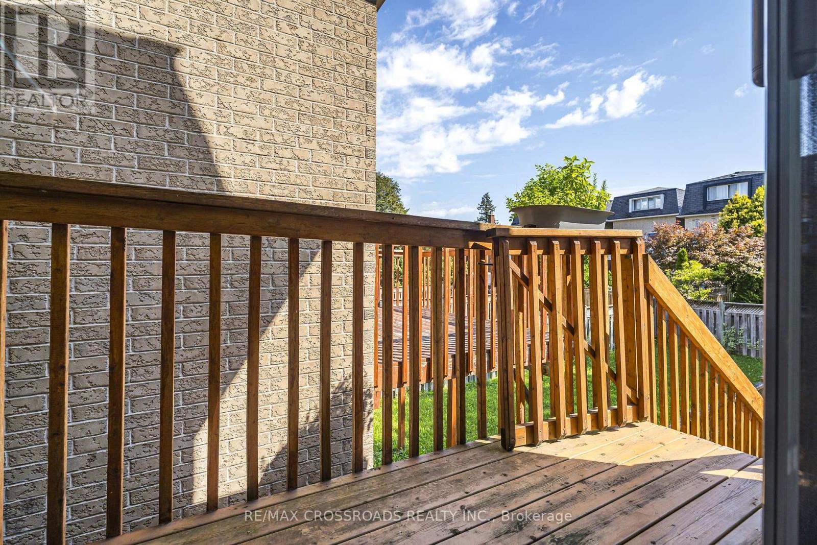 Relax & Enjoy Coffee on the Deck From the Kitchen - 21A Brian Drive, Toronto, ON - Outdoor With Deck Patio Veranda