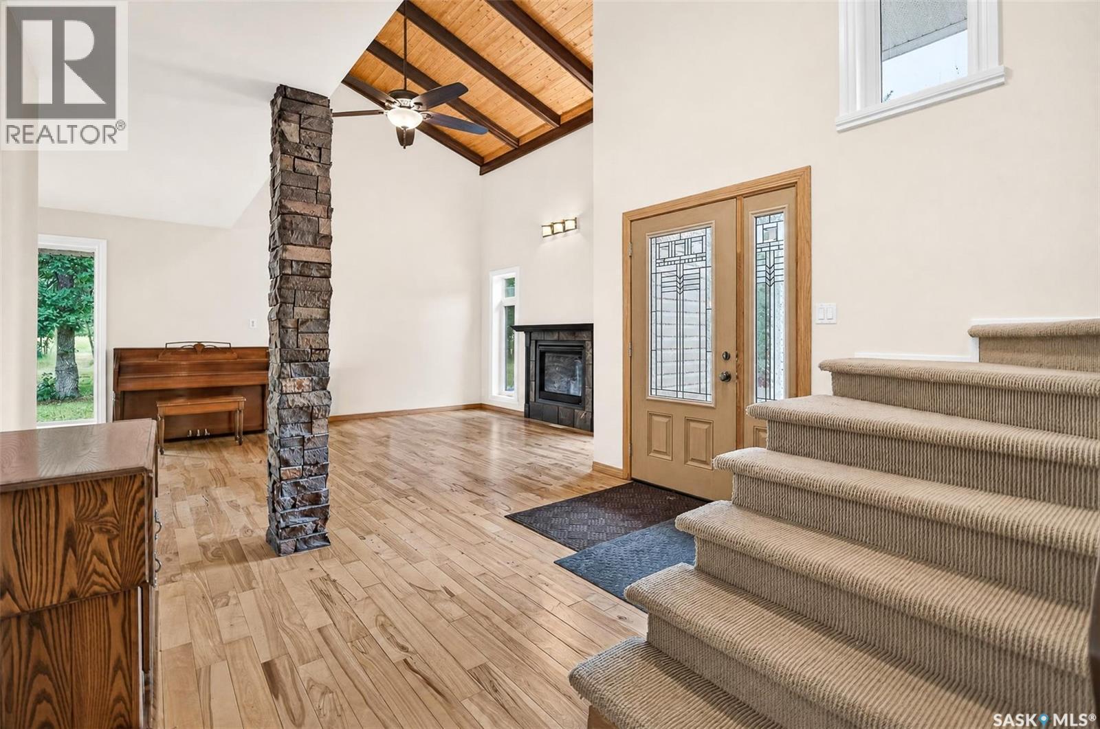 Campbell Acreage, Caron Rm No. 162, SK - Indoor Photo Showing Other Room With Fireplace