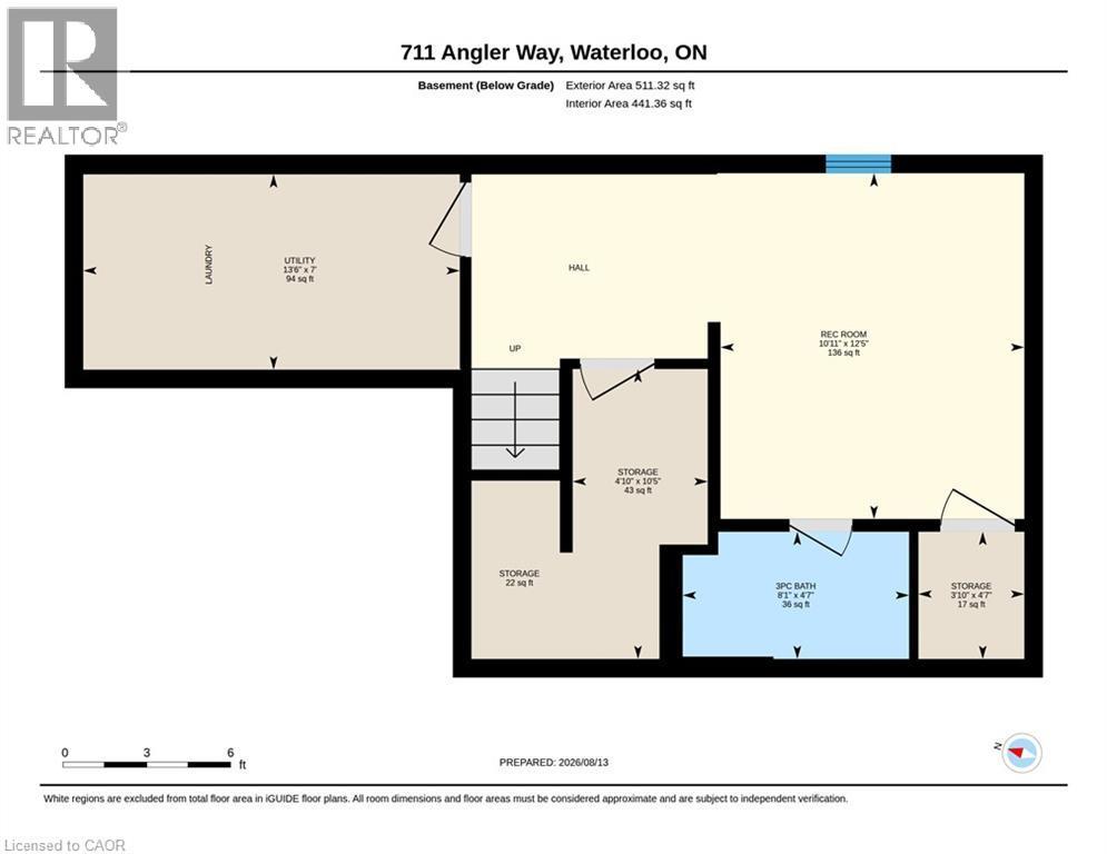 Floor plan - 711 Angler Way, Waterloo, ON - Other