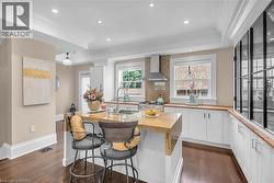 Granite-topped kitchen island. - 