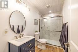 Lower Level - Updated 3 pc Bathroom - 