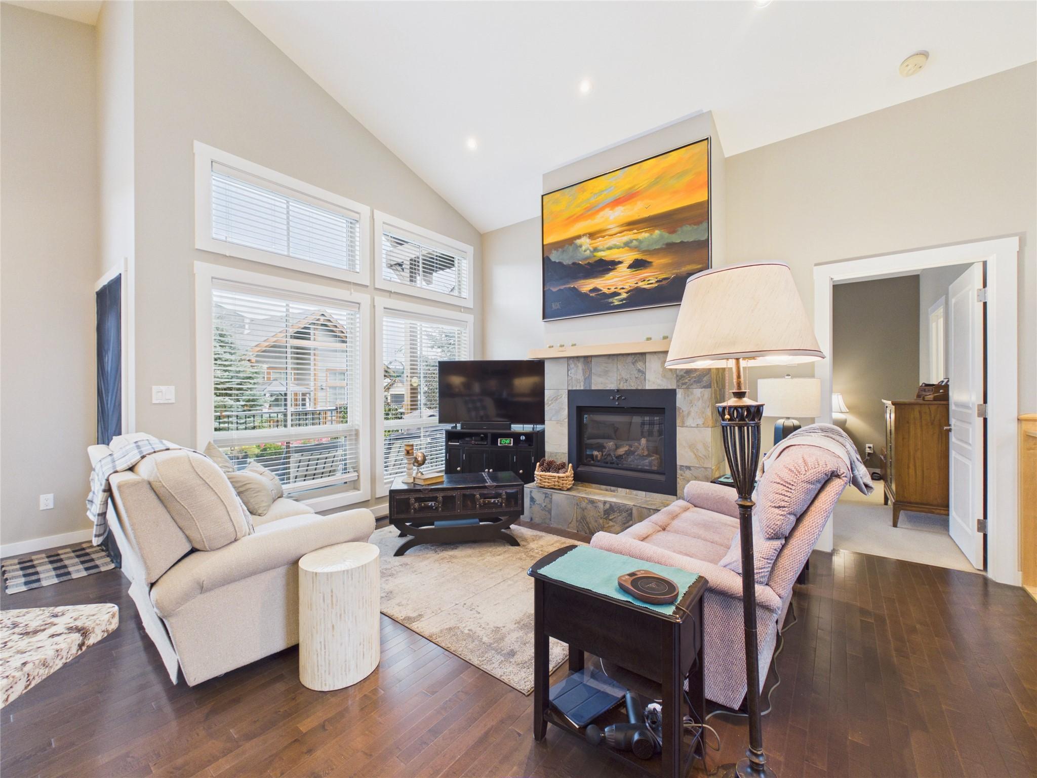 240 Boulder Creek, Cranbrook, BC - Indoor Photo Showing Living Room With Fireplace