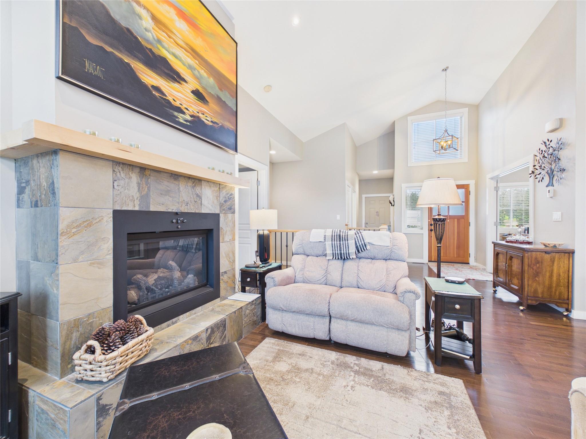 240 Boulder Creek, Cranbrook, BC - Indoor Photo Showing Living Room With Fireplace