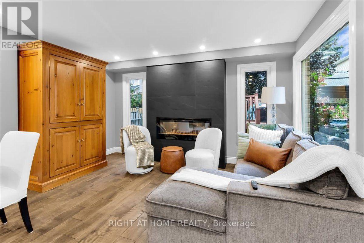 18 Bashford Road, Ajax, ON - Indoor Photo Showing Living Room With Fireplace