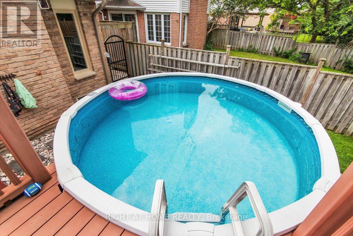 18 Bashford Road, Ajax, ON - Outdoor With Above Ground Pool With Deck Patio Veranda