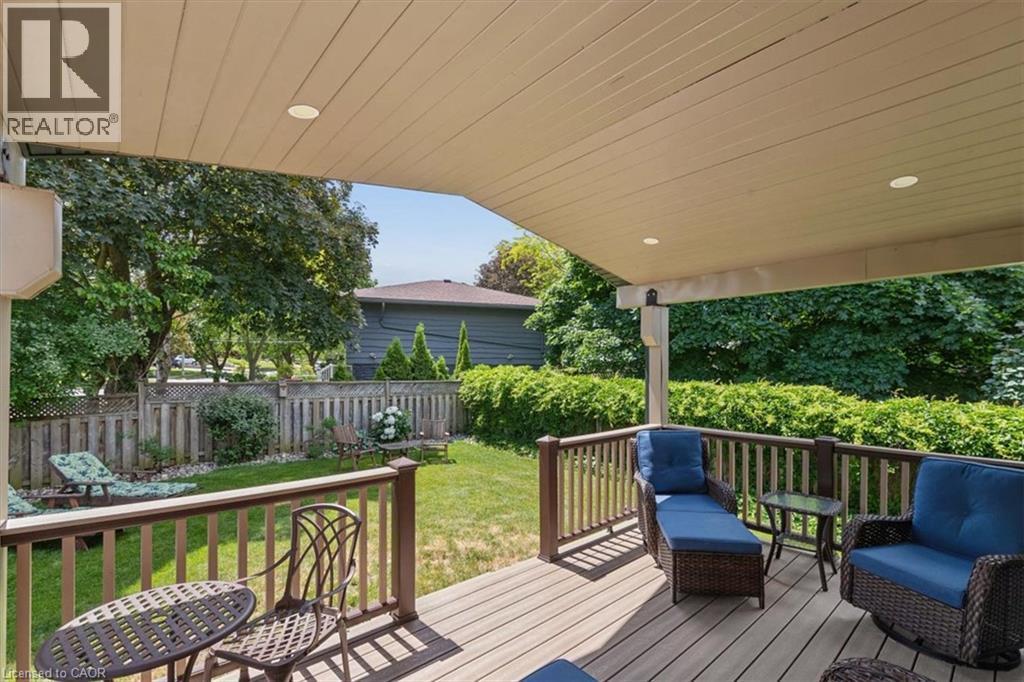 Covered rear deck - 138 Blueridge Avenue, Kitchener, ON