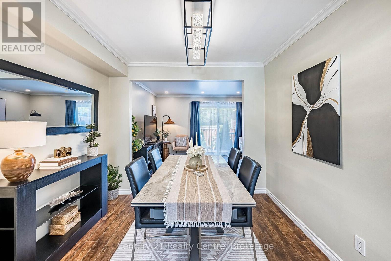 1537 Westminster Place, Burlington, ON - Indoor Photo Showing Dining Room With Fireplace