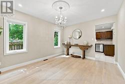 Dining Room with New Engineered Hardwood Flooring - 