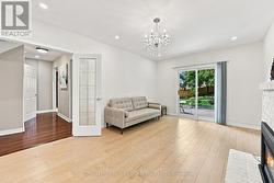 Family Room with New Engineered Hardwood Flooring - 
