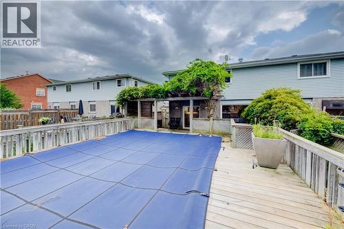 451 Burnett Avenue, Cambridge, ON - Outdoor With In Ground Pool With Deck Patio Veranda With Exterior