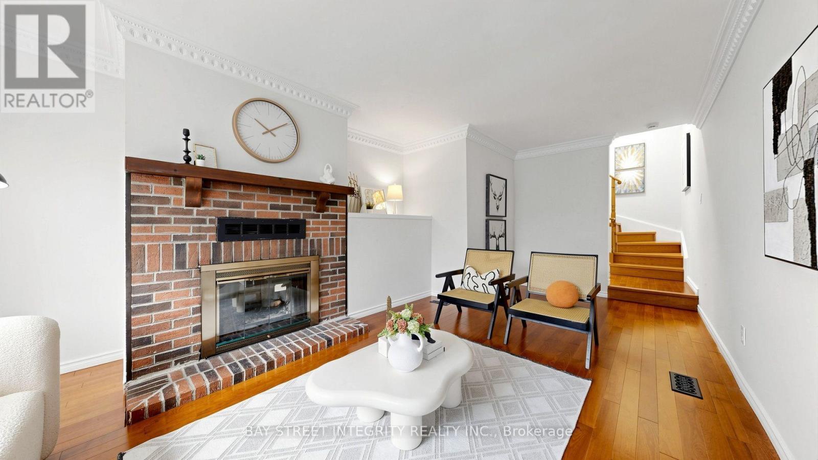 41 Jonathan Gate, Vaughan, ON - Indoor Photo Showing Living Room With Fireplace