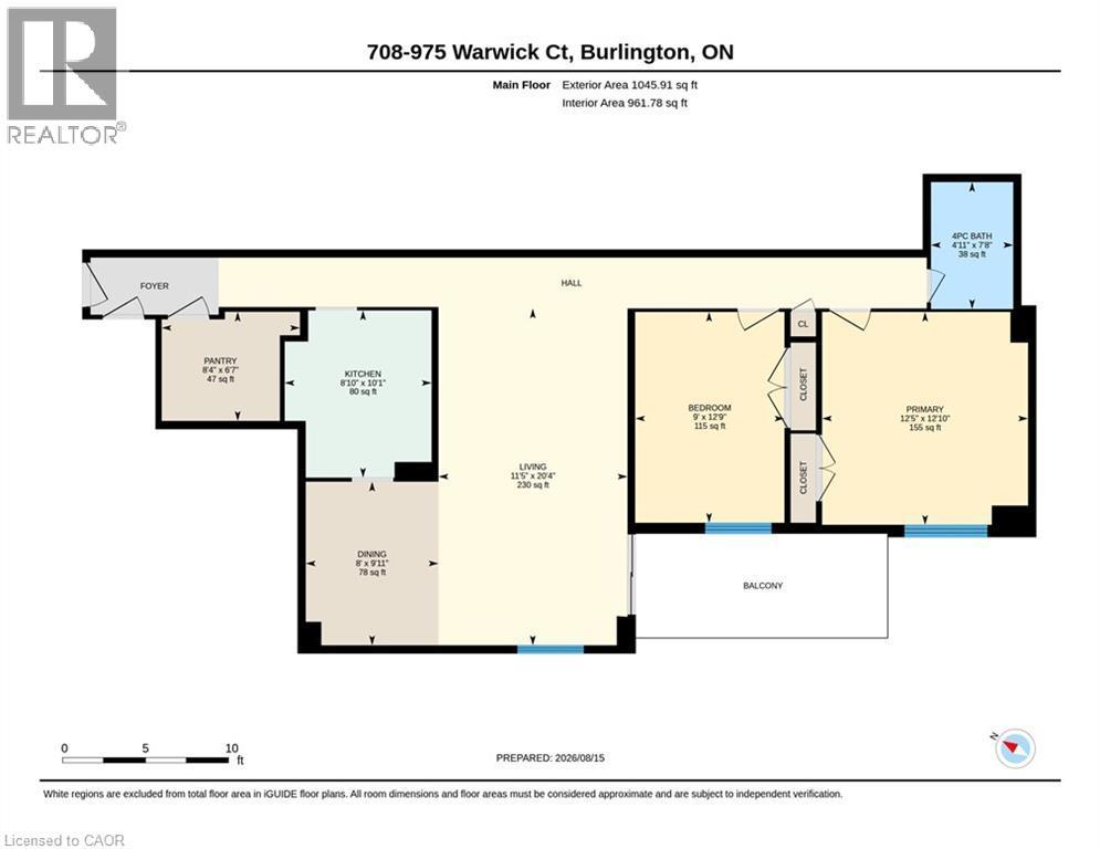 Floor plan - 975 Warwick Court Unit# 708, Burlington, ON - Other