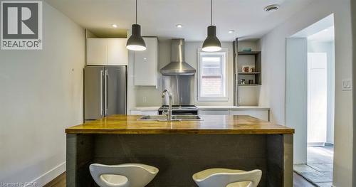 217 Caroline Street S, Hamilton, ON - Indoor Photo Showing Kitchen With Upgraded Kitchen