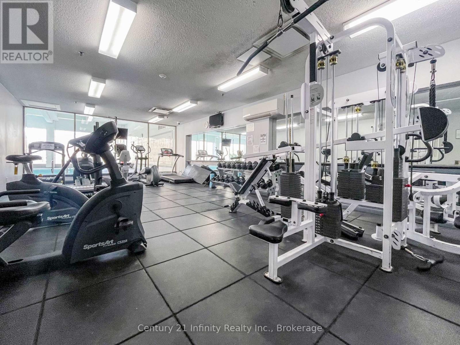 Gym - 1206 - 5 Greystone Walk Drive, Toronto (Kennedy Park), ON - Indoor Photo Showing Gym Room