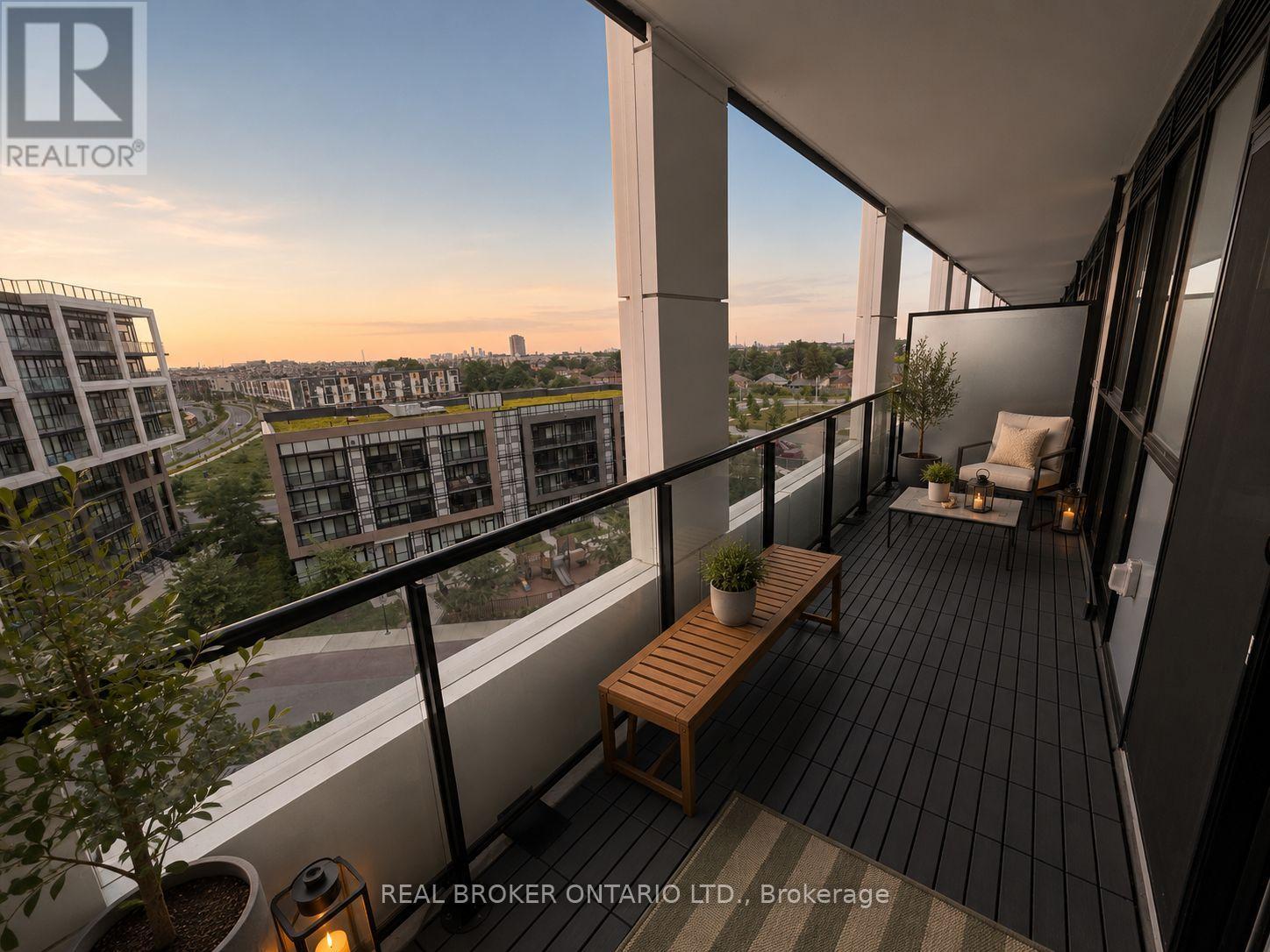 608 - 50 George Butchart Drive, Toronto, ON - Outdoor With Balcony With View With Exterior