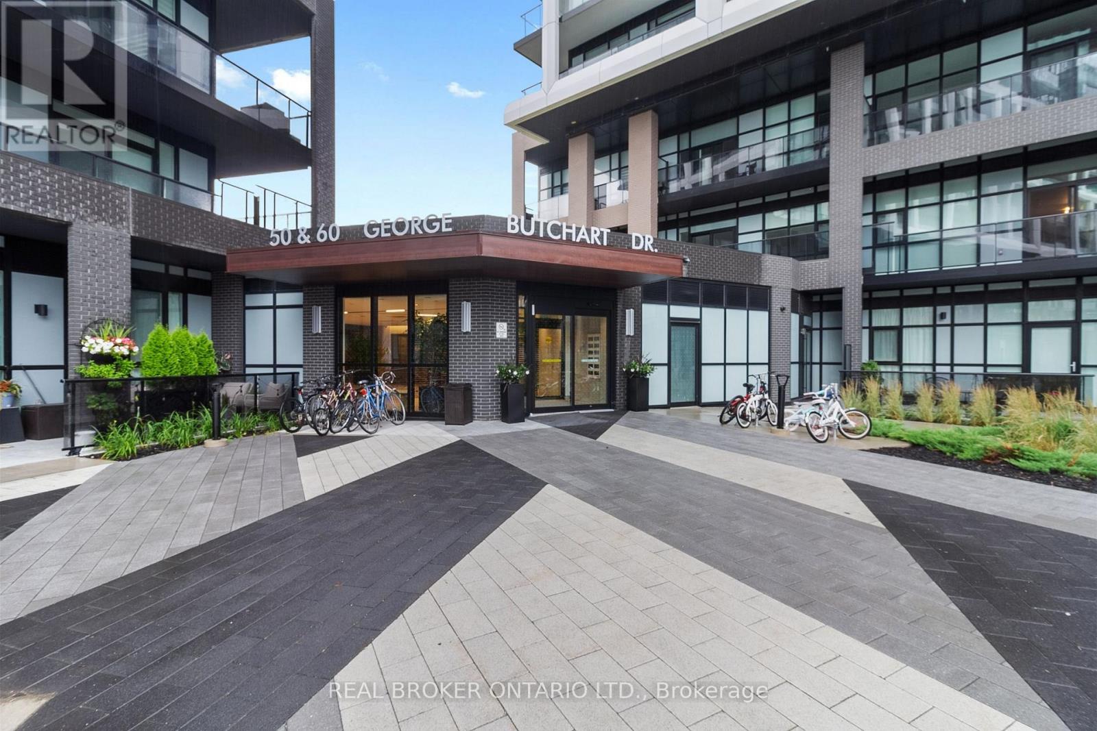 608 - 50 George Butchart Drive, Toronto, ON - Outdoor With Balcony