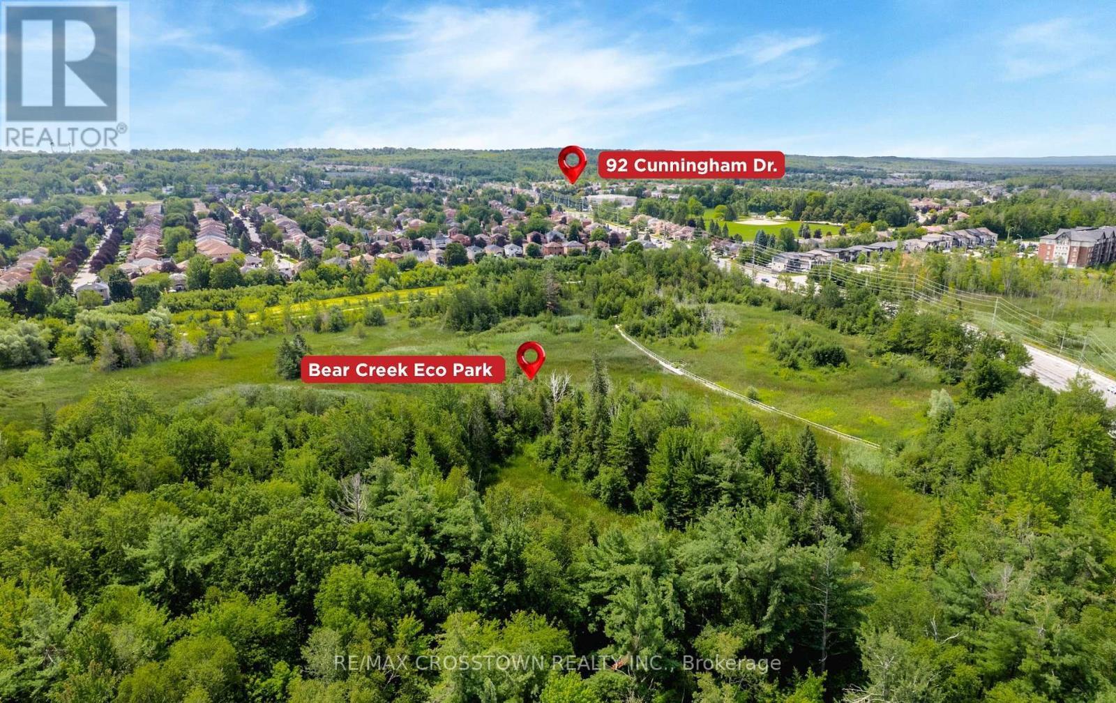 Walk to Bear Creek Eco Park - 92 Cunningham Drive, Barrie, ON - Outdoor With View